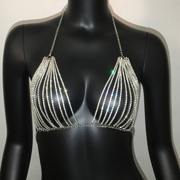 Other - 🎉 Just In 🎉 Body Chain Crystal Rhinestones Bra